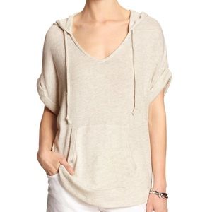 Banana Republic Short-Sleeve Pullover Hoodie